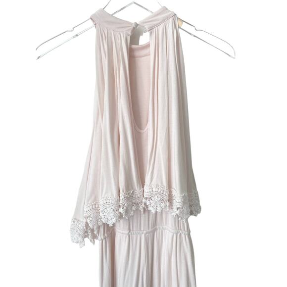 LOVERS AND FRIENDS LIGHT PINK NICKI HALTER ROMPER XS - Picture 7 of 9
